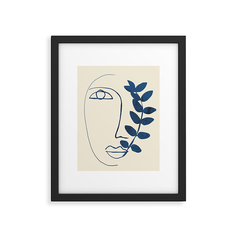 Abstract Face 5 Framed Art Print Gallery Image 4