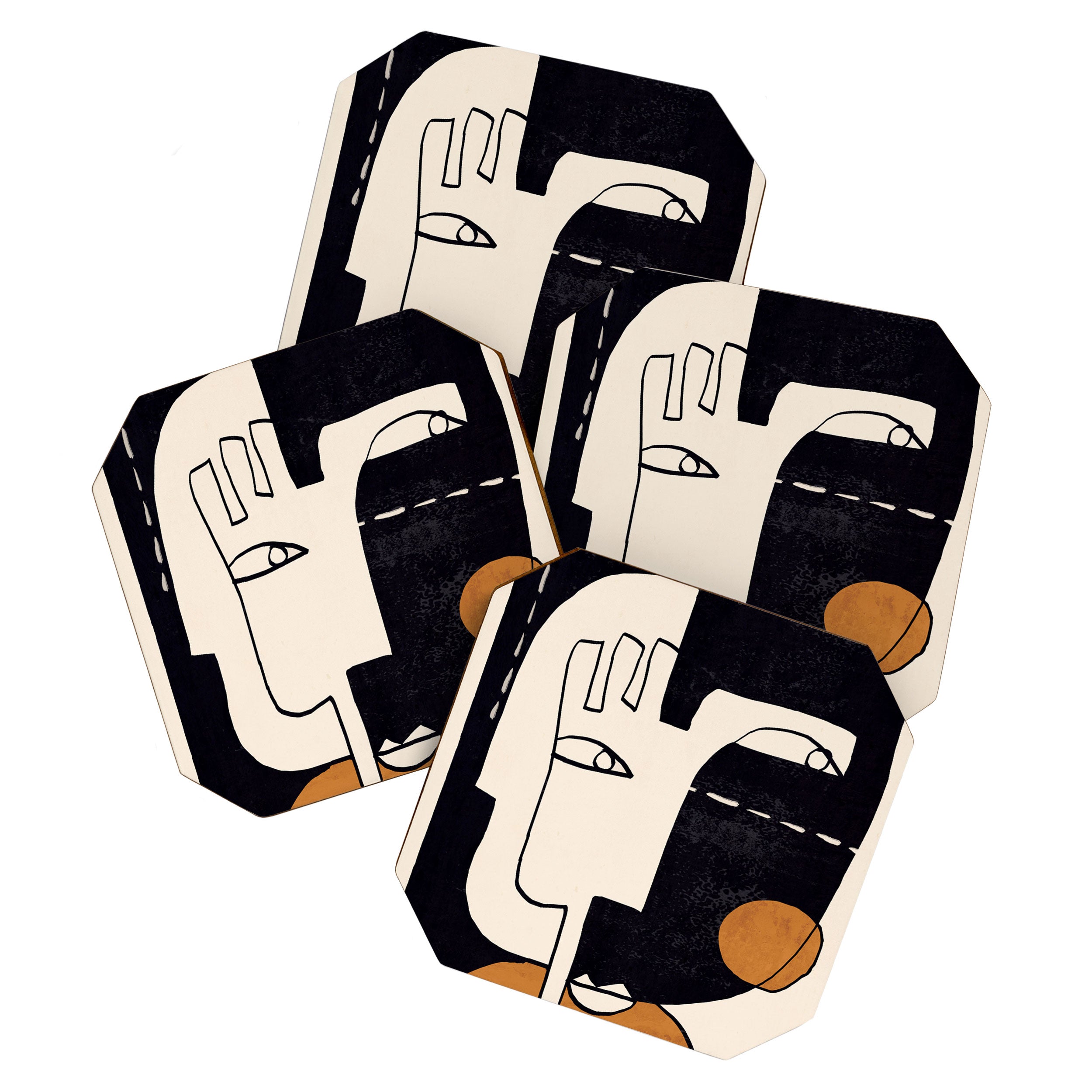 Abstract Face 55 Coaster Gallery Image 1