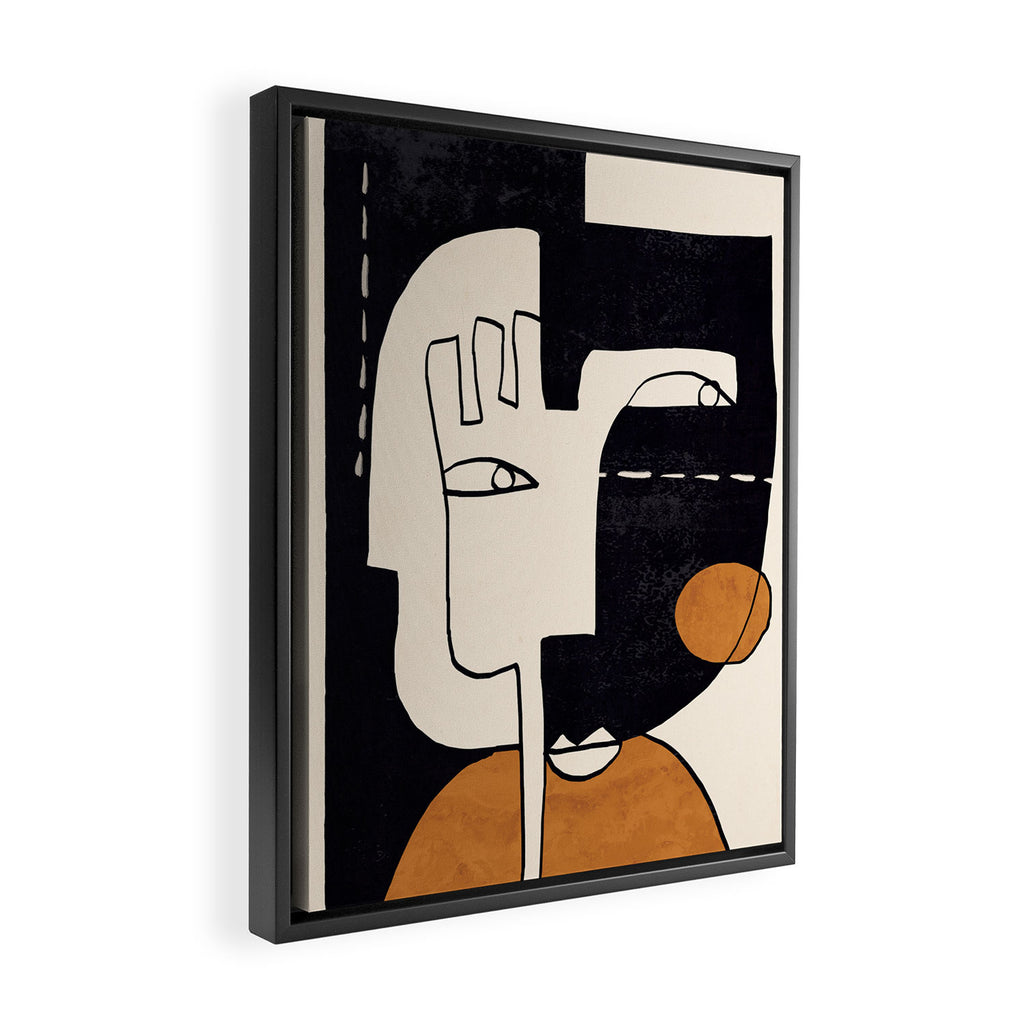 Abstract Face 55 Framed Canvas Print Gallery Image 2