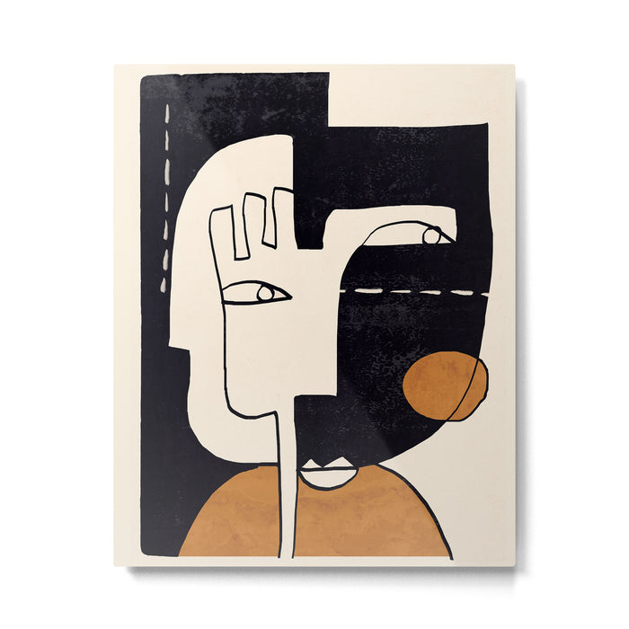 Abstract Face 55 Metal Print Gallery Image 1