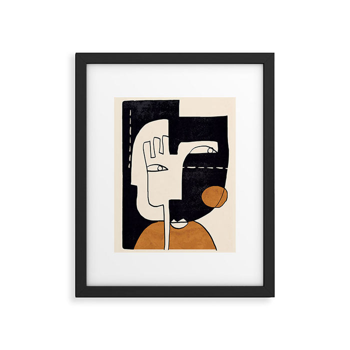 Abstract Face 55 Framed Art Print Gallery Image 1