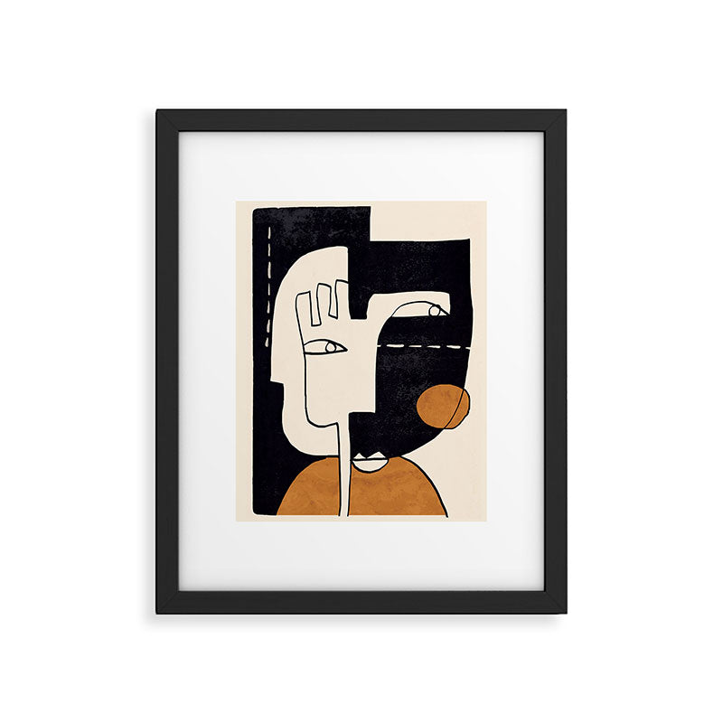 Abstract Face 55 Framed Art Print Gallery Image 5