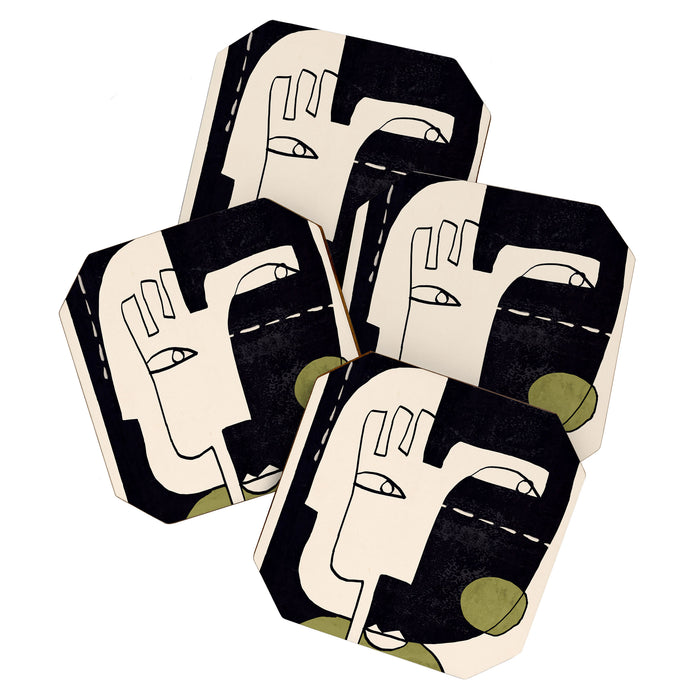 Abstract Face 55/2 Coaster Gallery Image 1