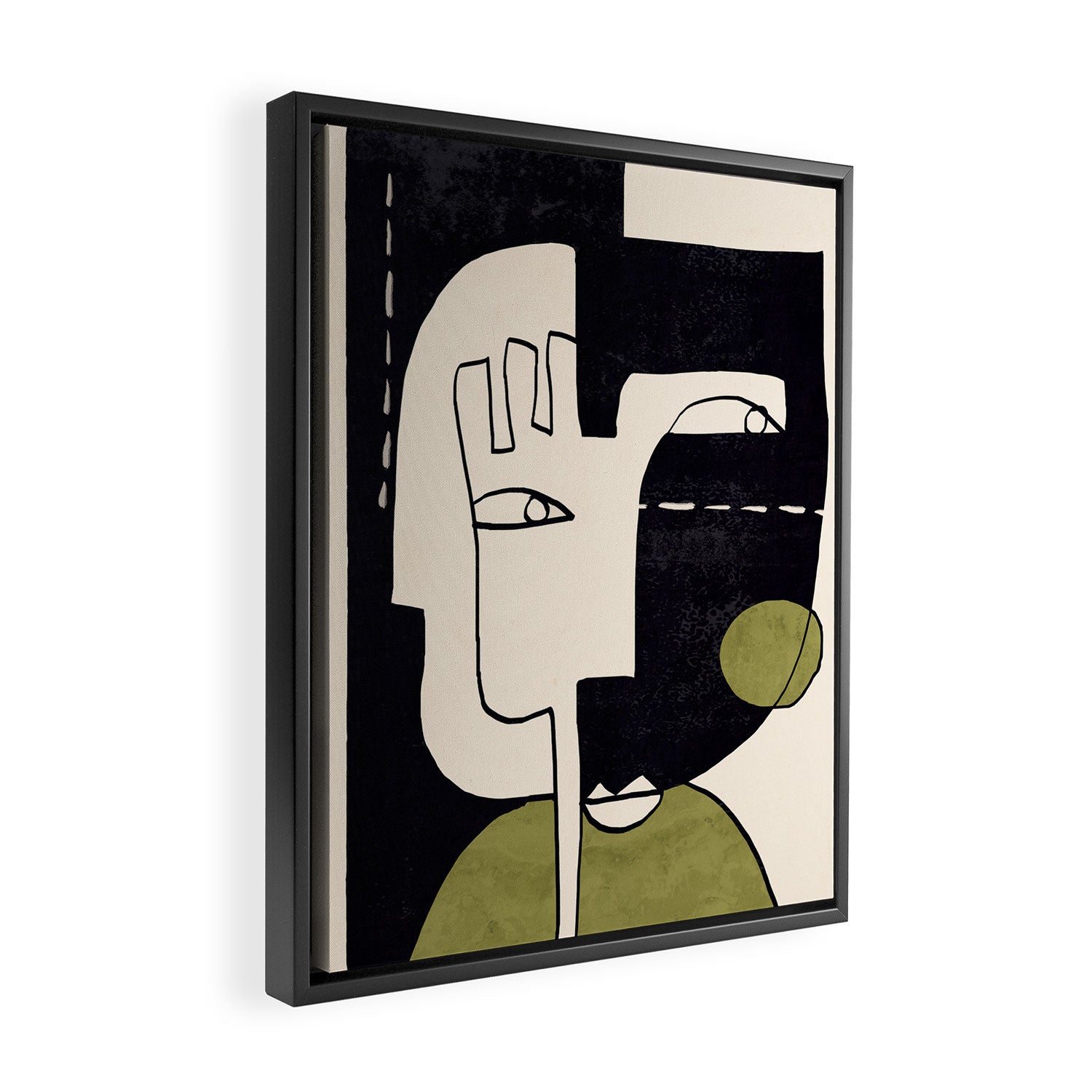 Abstract Face 55/2 Framed Canvas Print Gallery Image 2