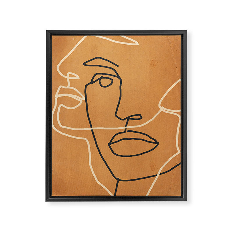 Abstract Face 6 Framed Canvas Print Gallery Image 6