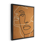 Abstract Face 6 Framed Canvas Print Gallery Image 2