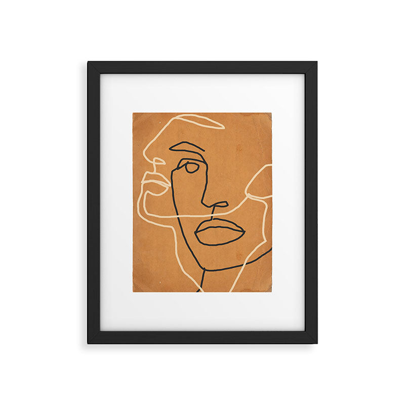 Abstract Face 6 Framed Art Print Gallery Image 4