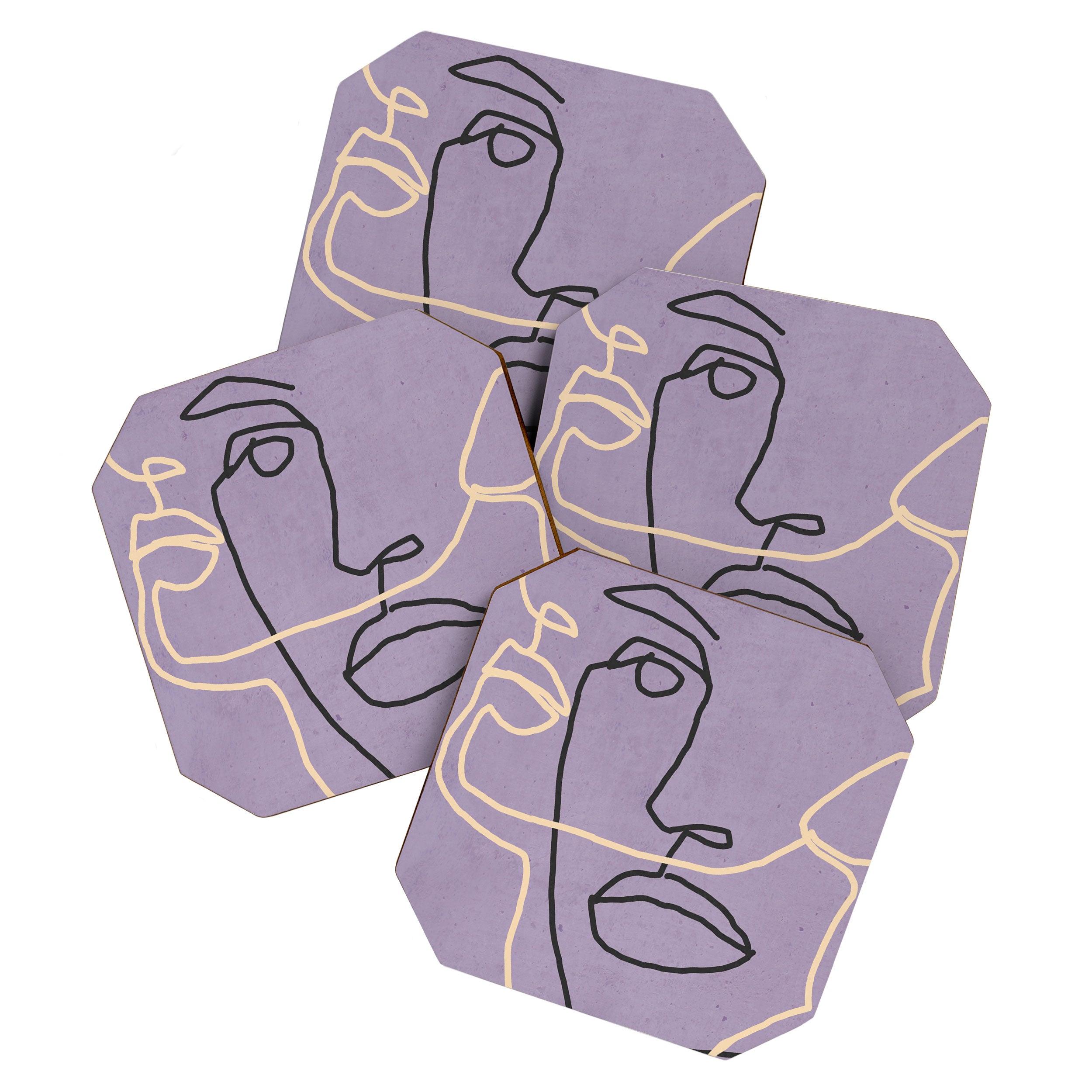 Abstract Face 6/1 Coaster Gallery Image 1