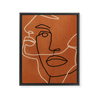 Abstract Face 6/3 Framed Canvas Print Gallery Image 6