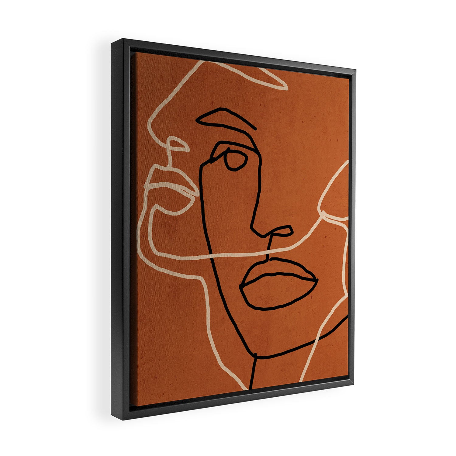 Abstract Face 6/3 Framed Canvas Print Gallery Image 2