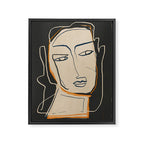 Abstract Face 63 Framed Canvas Print Gallery Image 6