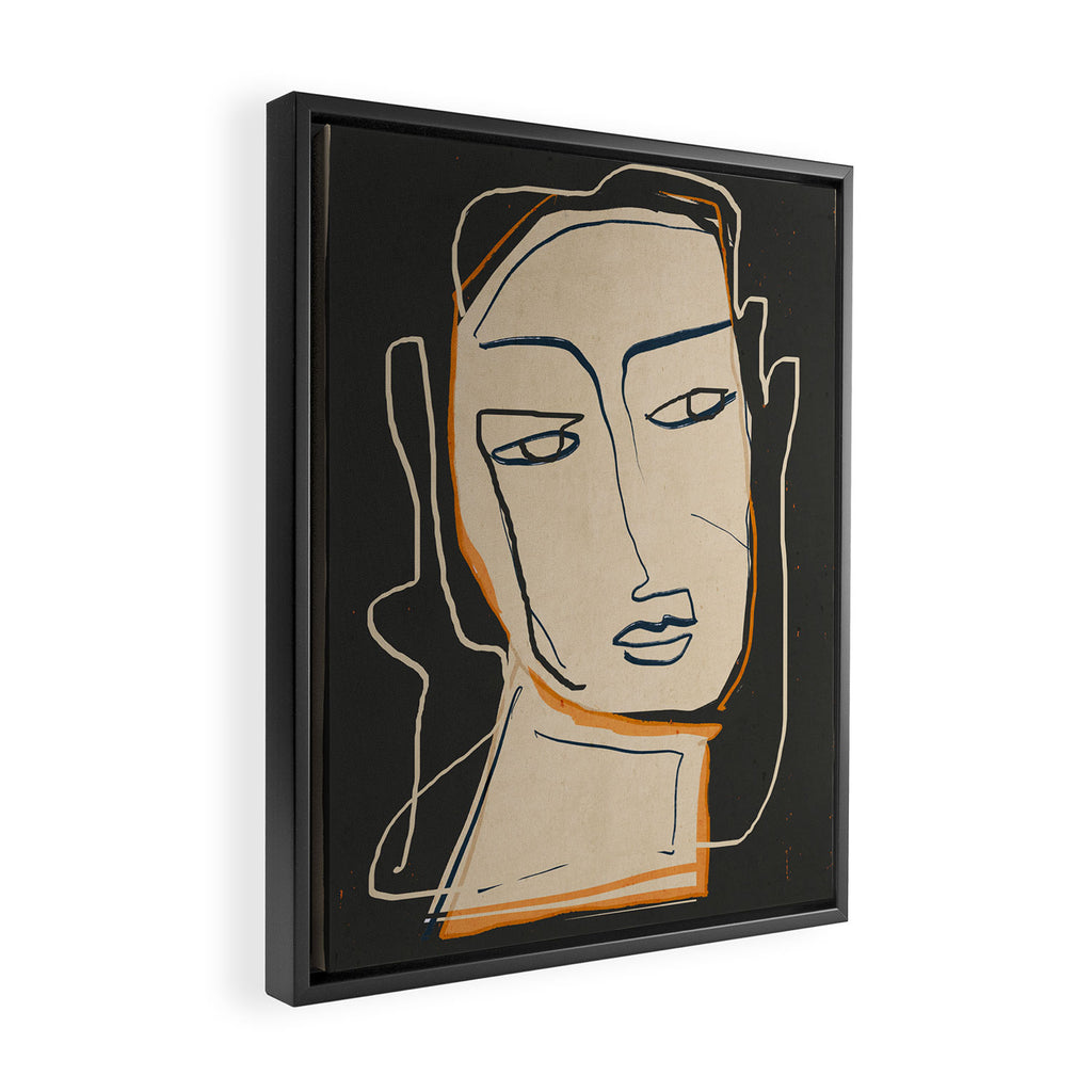 Abstract Face 63 Framed Canvas Print Gallery Image 2
