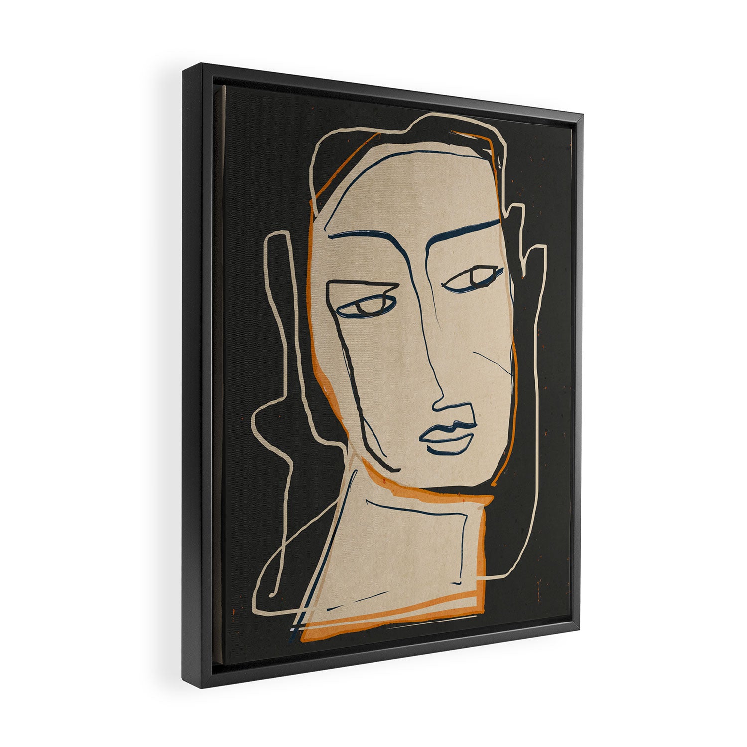 Abstract Face 63 Framed Canvas Print Gallery Image 2