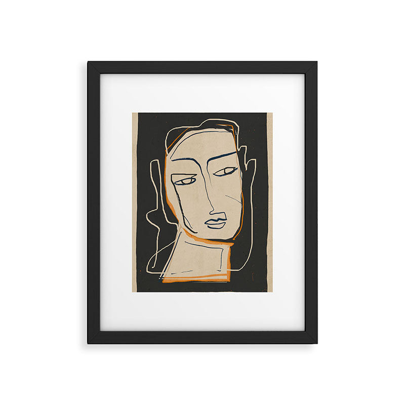 Abstract Face 63 Framed Art Print Gallery Image 5