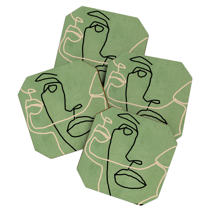 Abstract Face 6/4 Coaster Gallery Image 1