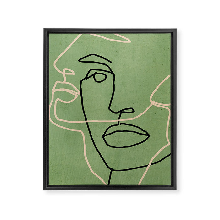 Abstract Face 6/4 Framed Canvas Print Gallery Image 1