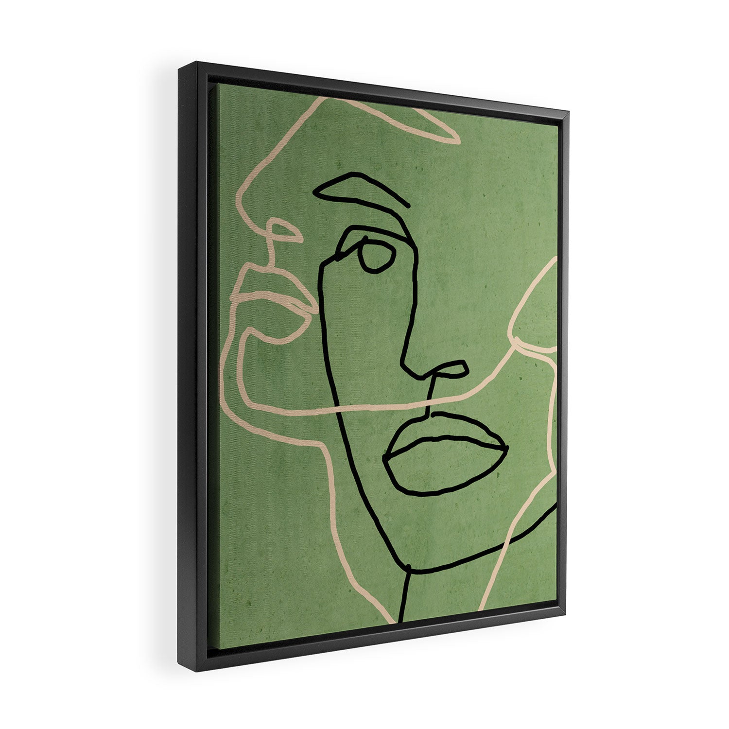Abstract Face 6/4 Framed Canvas Print Gallery Image 2