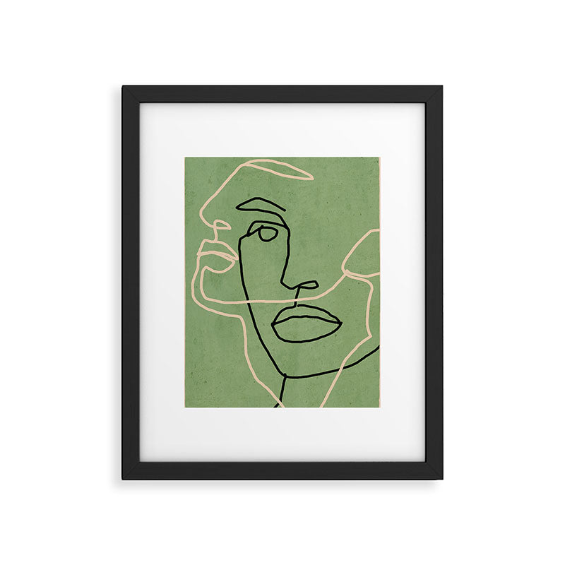 Abstract Face 6/4 Framed Art Print Gallery Image 5