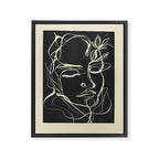 Abstract Face 89 Framed Canvas Print Gallery Image 6