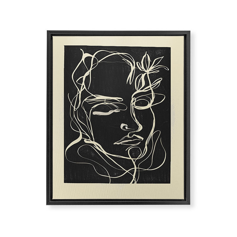 Abstract Face 89 Framed Canvas Print Gallery Image 6