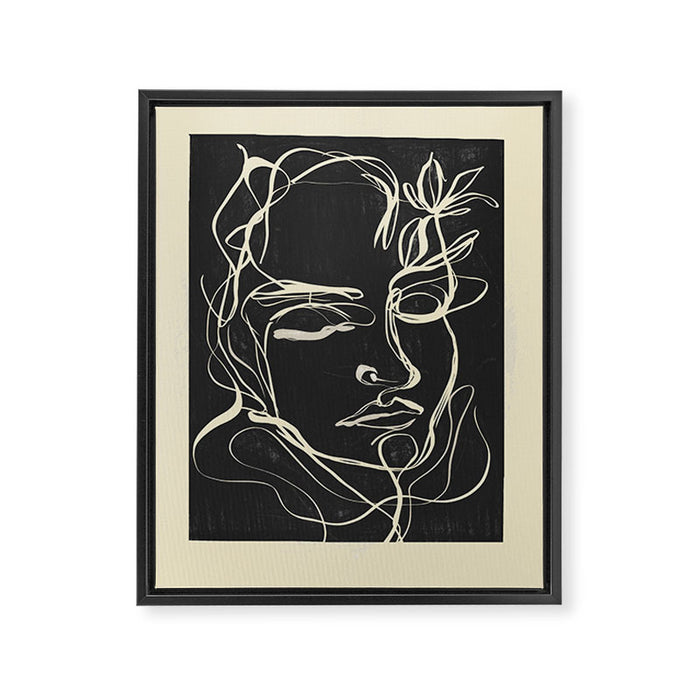 Abstract Face 89 Framed Canvas Print Gallery Image 1