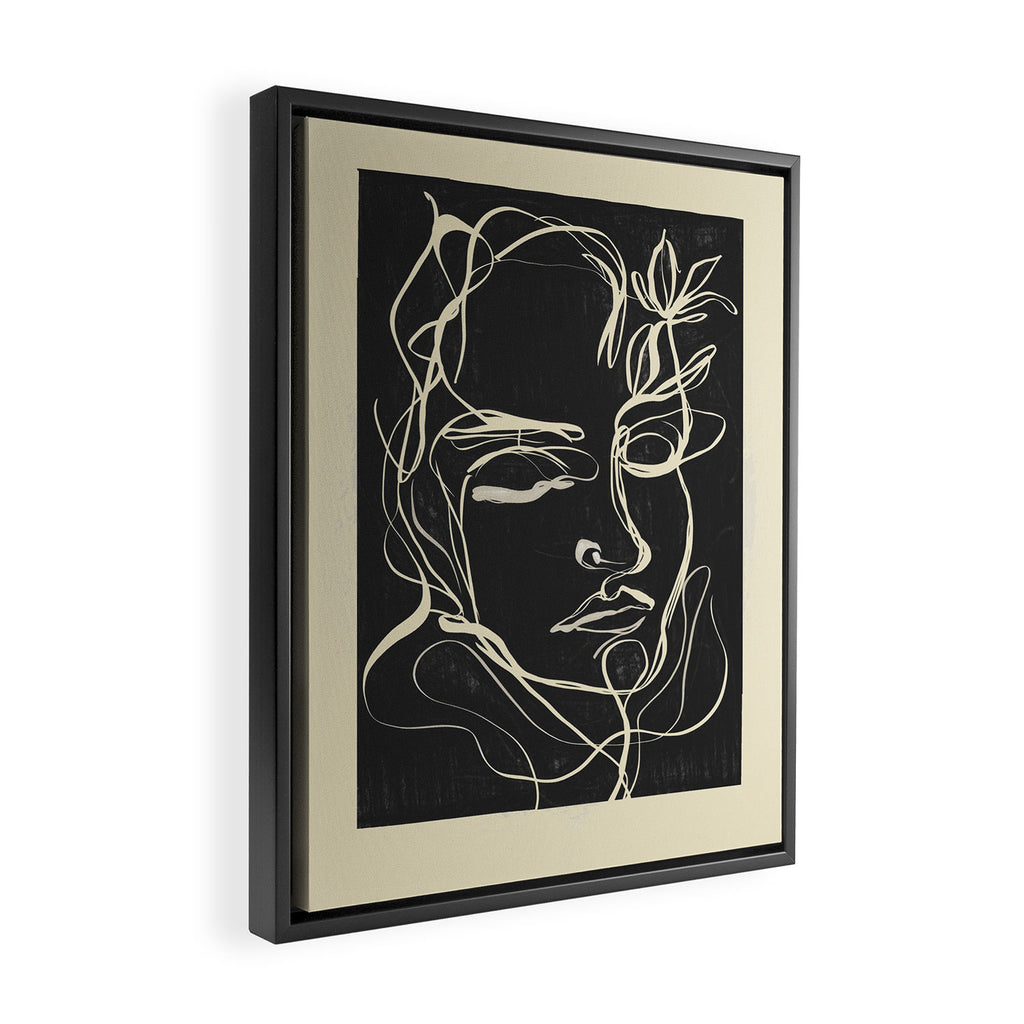 Abstract Face 89 Framed Canvas Print Gallery Image 2