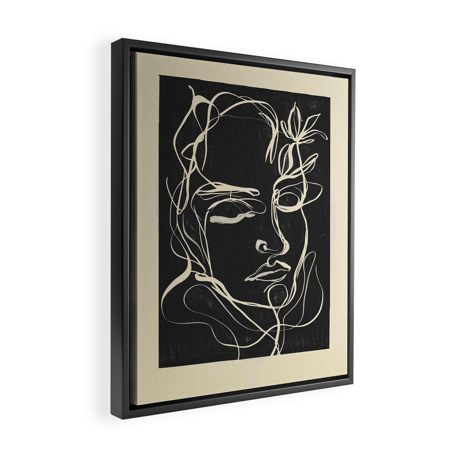 Abstract Face 89 Framed Canvas Print Gallery Image 2