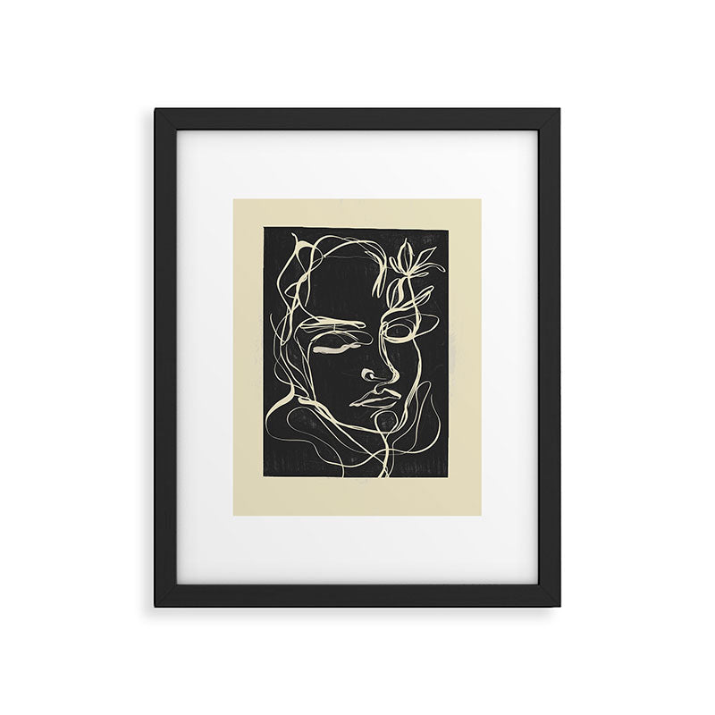 Abstract Face 89 Framed Art Print Gallery Image 5