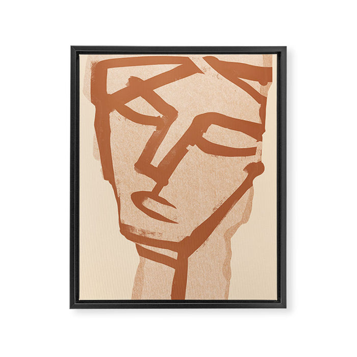Abstract Face 90 Framed Canvas Print Gallery Image 1