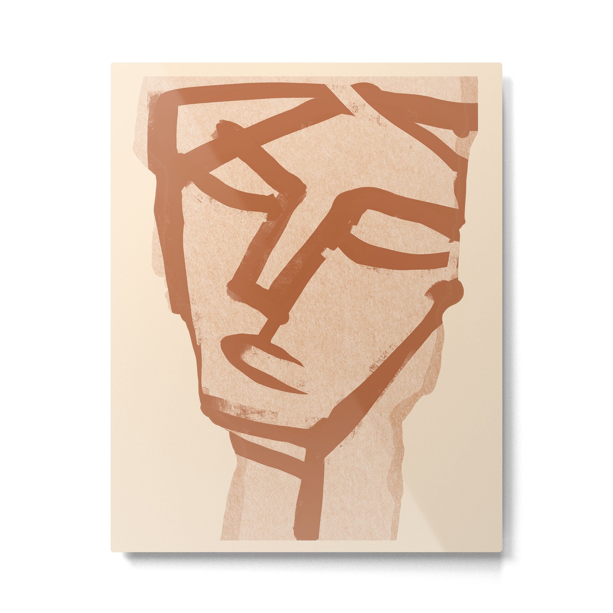 Abstract Face 90 Metal Print Gallery Image 4