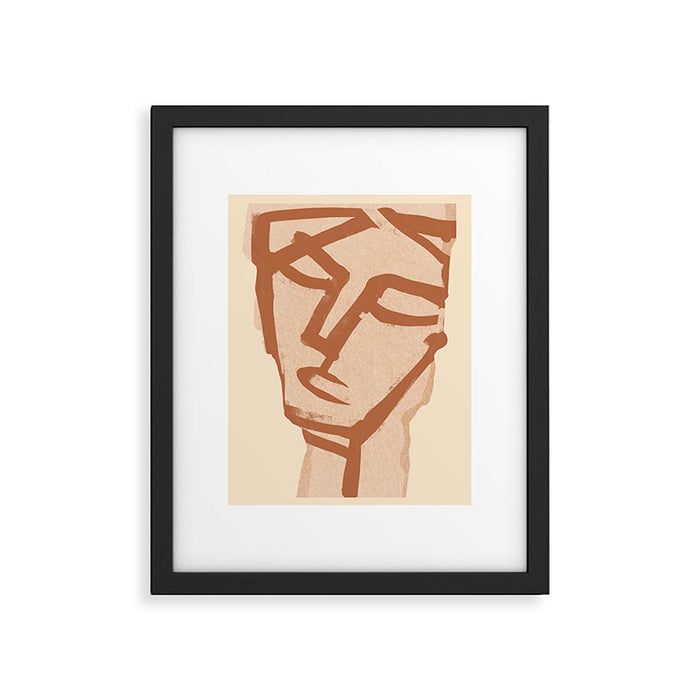 Abstract Face 90 Framed Art Print Gallery Image 1
