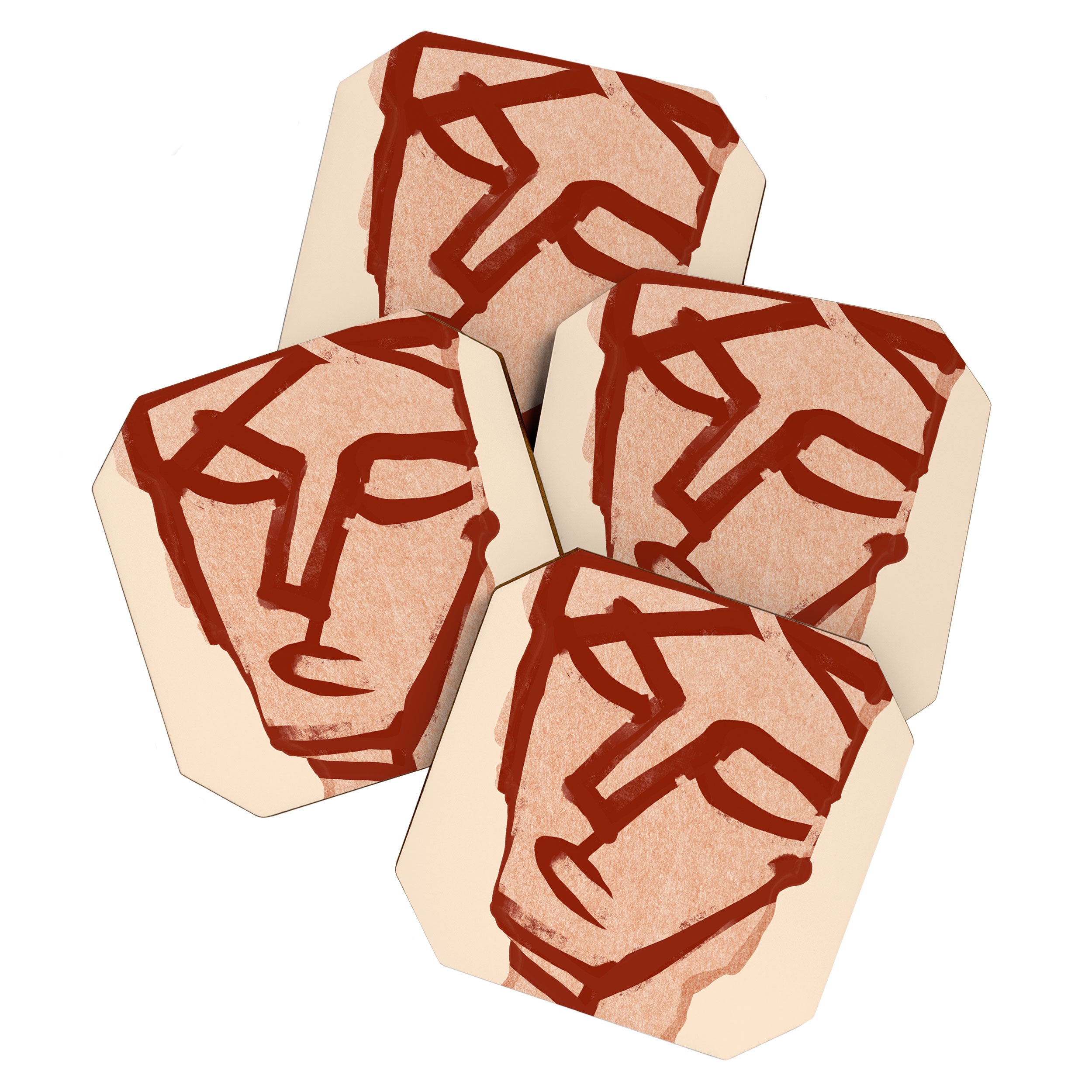 Abstract Face 91 Coaster Gallery Image 1