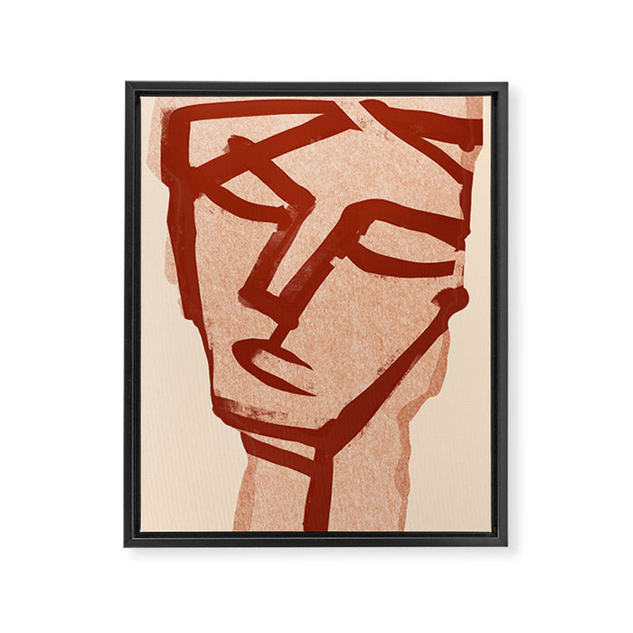 Abstract Face 91 Framed Canvas Print Gallery Image 1