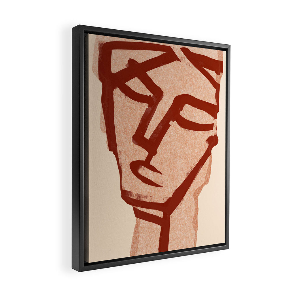 Abstract Face 91 Framed Canvas Print Gallery Image 2
