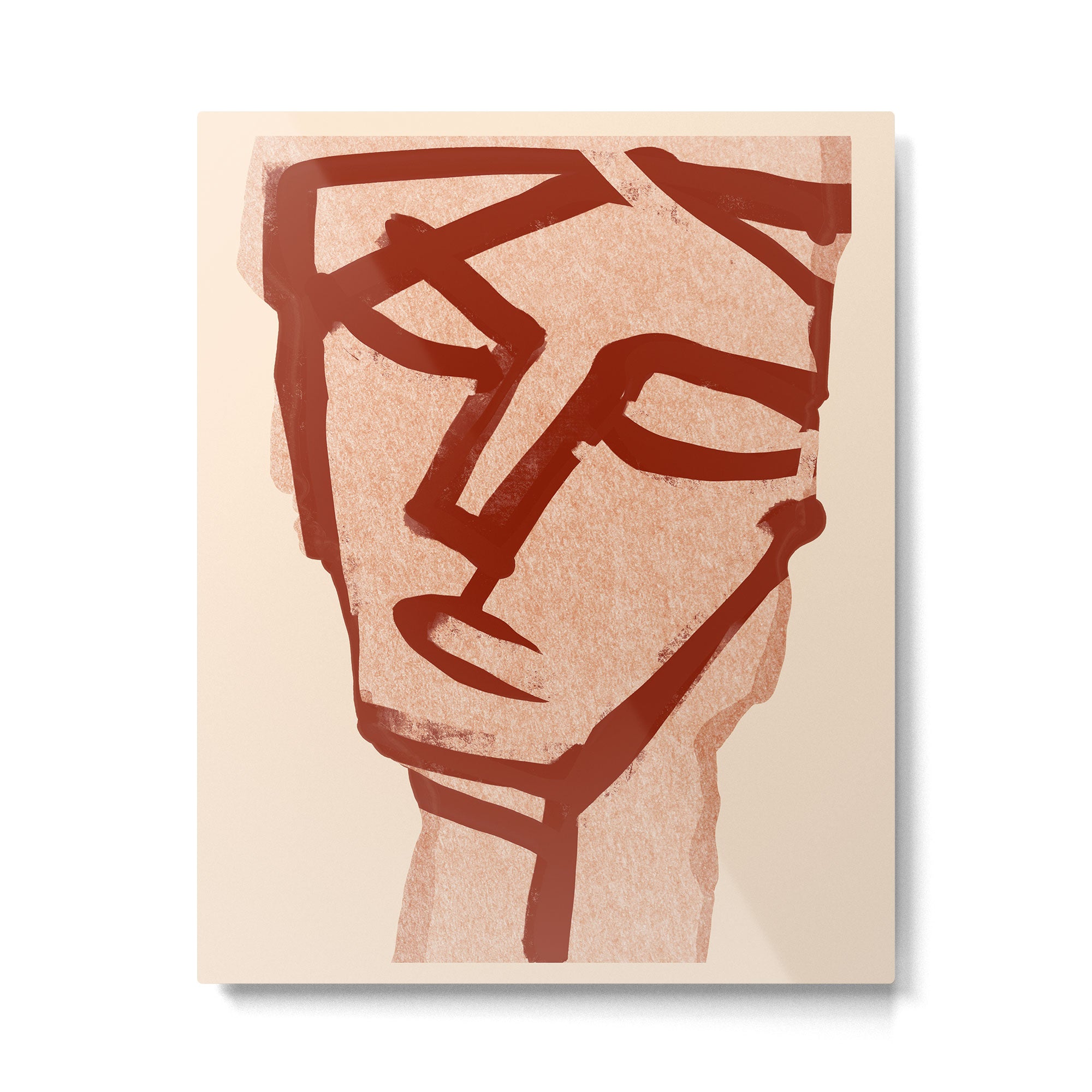 Abstract Face 91 Metal Print Gallery Image 4