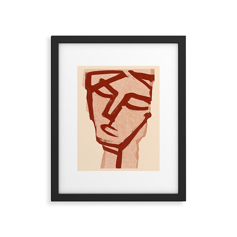 Abstract Face 91 Framed Art Print Gallery Image 5