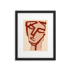 Abstract Face 91 Framed Art Print Gallery Image 5