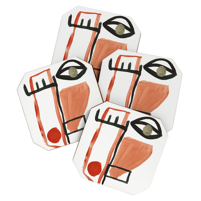 Abstract Face Coaster Gallery Image 1