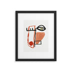 Abstract Face Framed Art Print Gallery Image 5