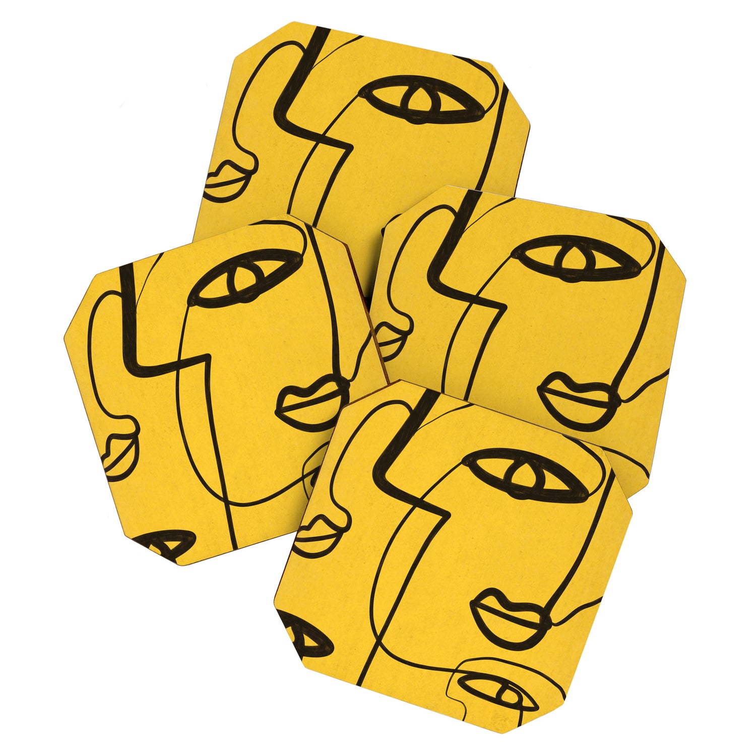 Abstract Faces 4 Coaster Gallery Image 1