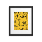 Abstract Faces 4 Framed Art Print Gallery Image 5