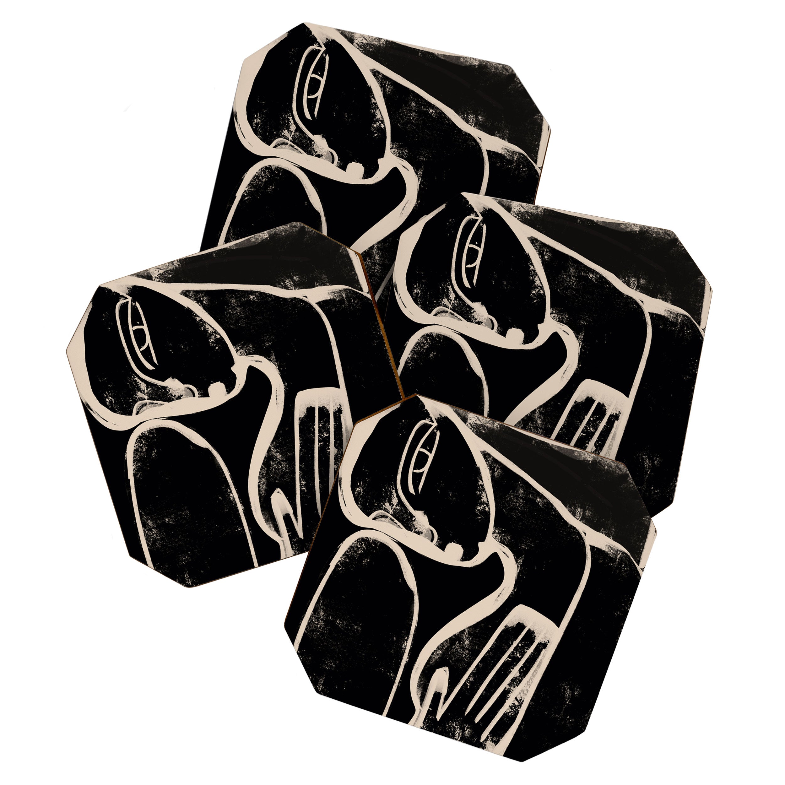 Abstract Female Figure 35 Coaster Gallery Image 1