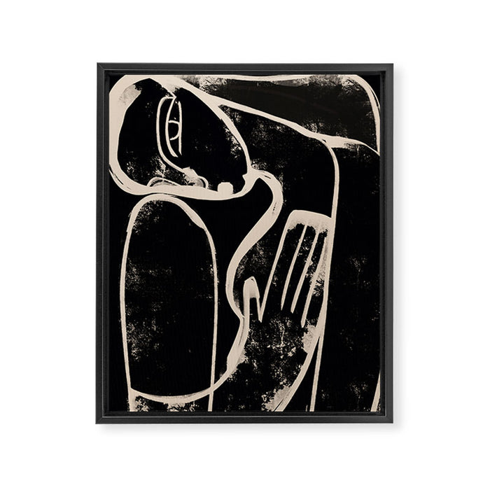 Abstract Female Figure 35 Framed Canvas Print Gallery Image 1