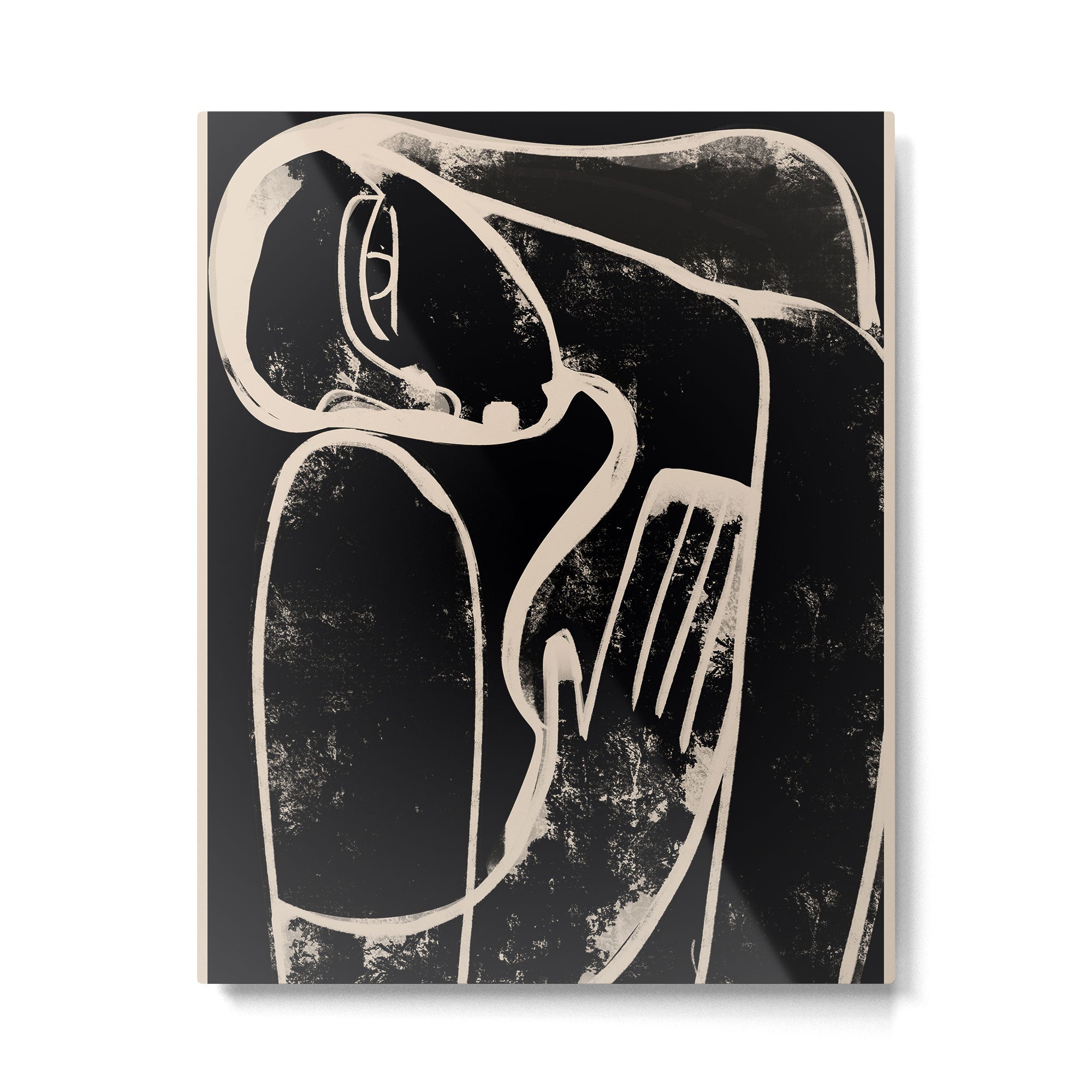 Abstract Female Figure 35 Metal Print Gallery Image 4