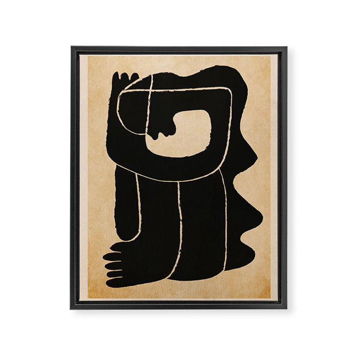 Abstract Figure  Framed Canvas Print Gallery Image 1