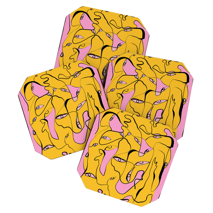 Abstract Figures 3 Coaster Gallery Image 1