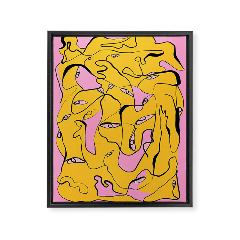 Abstract Figures 3 Framed Canvas Print Gallery Image 6