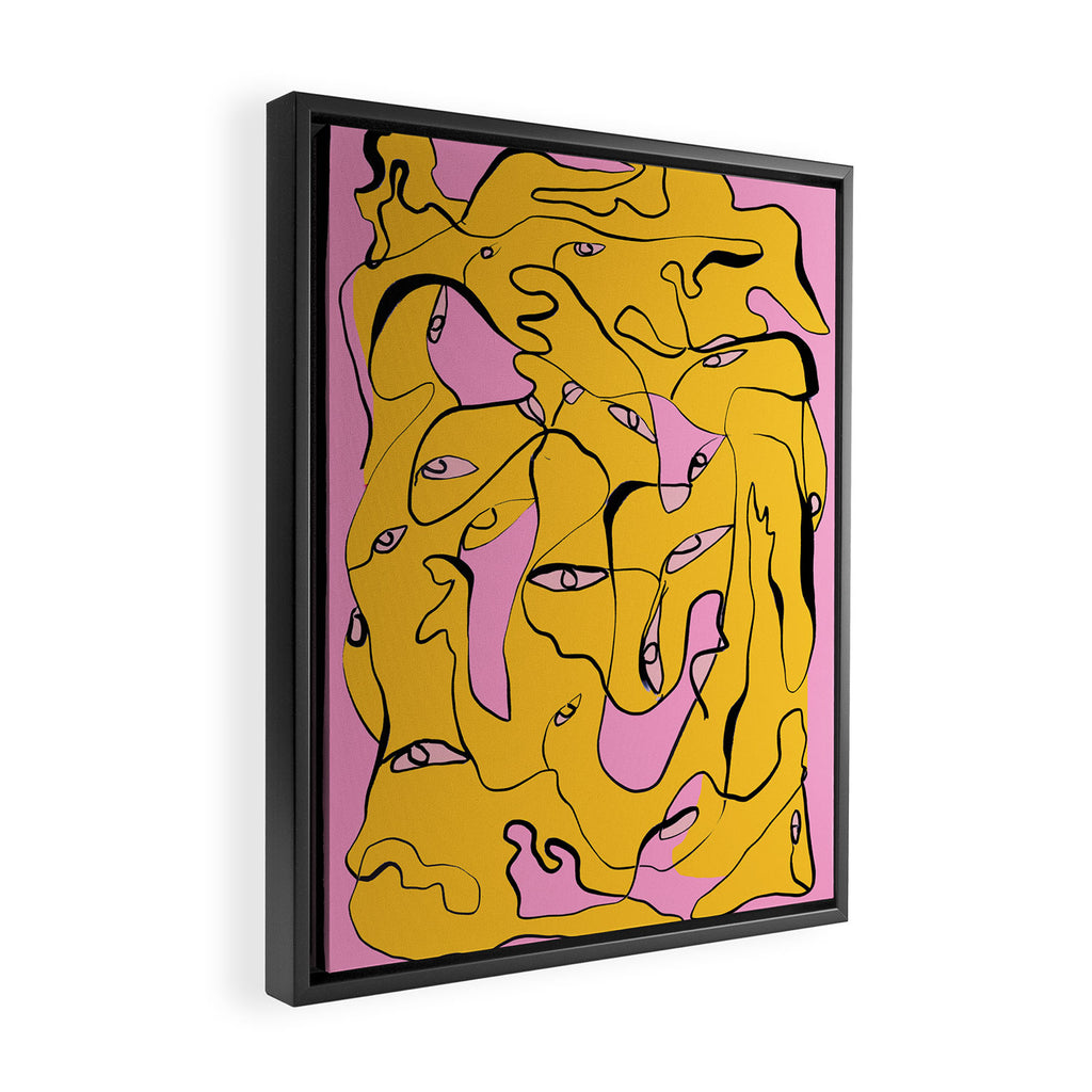 Abstract Figures 3 Framed Canvas Print Gallery Image 2