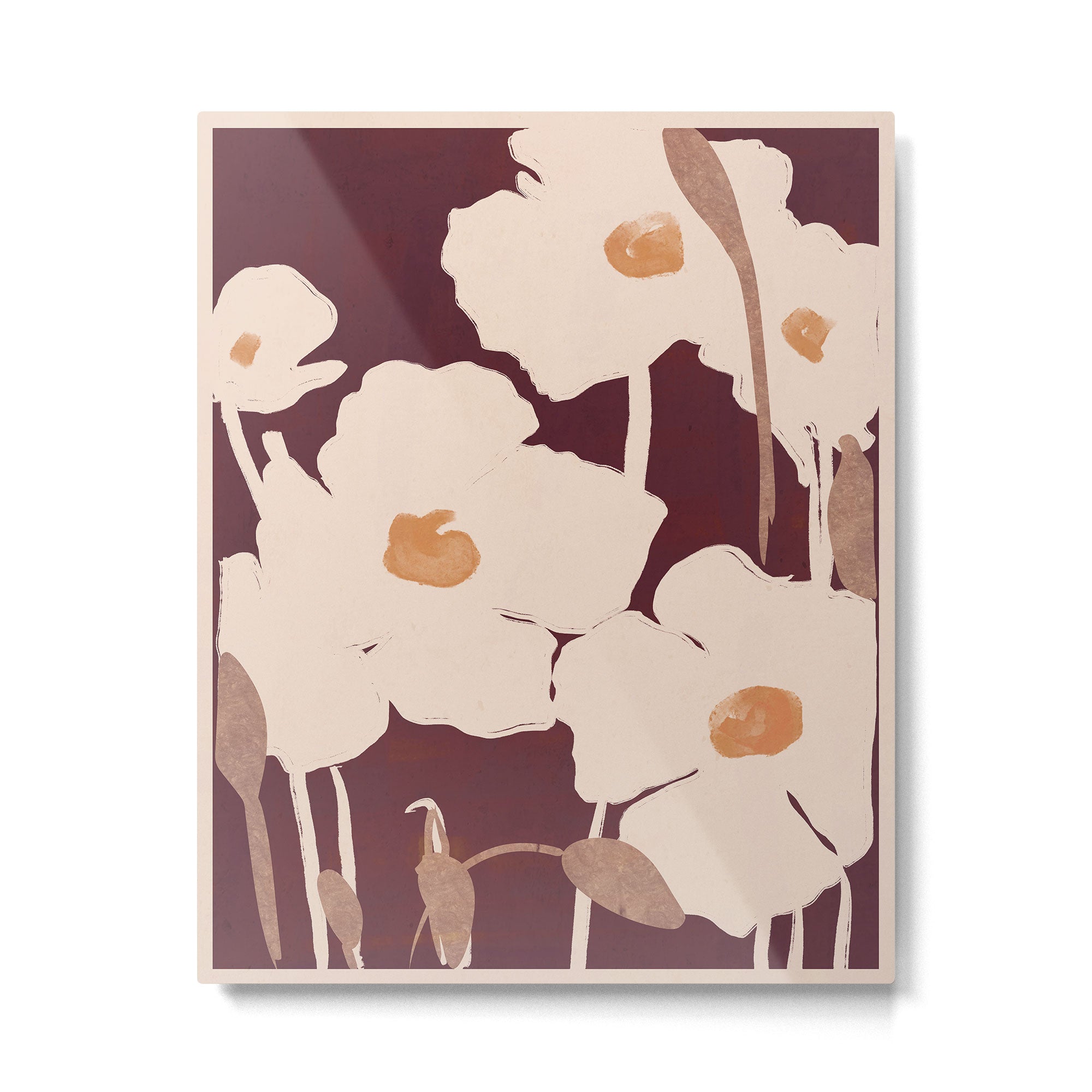 Abstract Flowers 10 Metal Print Gallery Image 4