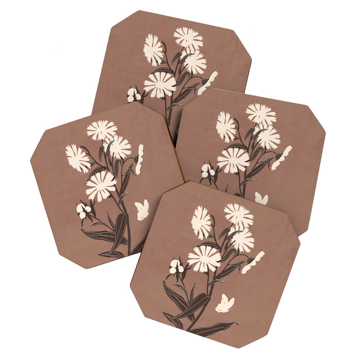 Abstract Flowers 16 Coaster Gallery Image 1